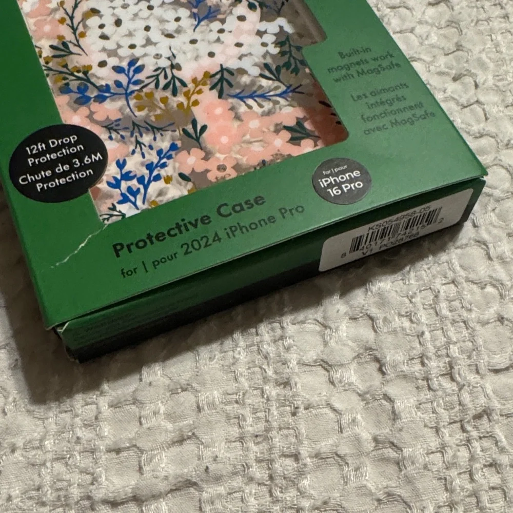 Kate Spade iPhone 2024 Pro Case - Pink and Blue Floral